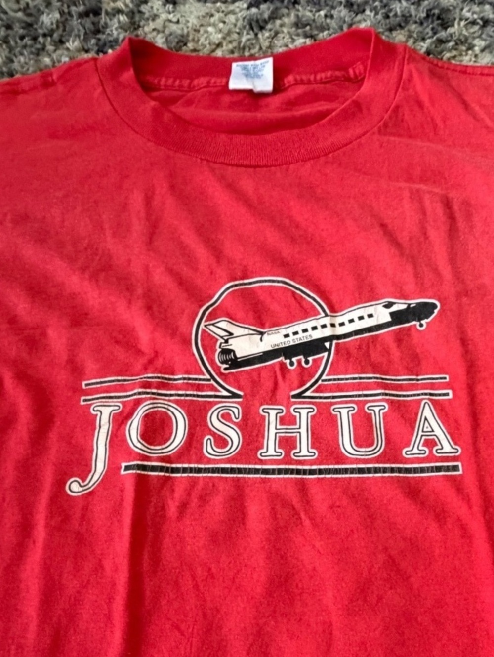 Vintage Joshua Space Shuttle Graphic T-Shirt Red Murina’s Best XL USA
